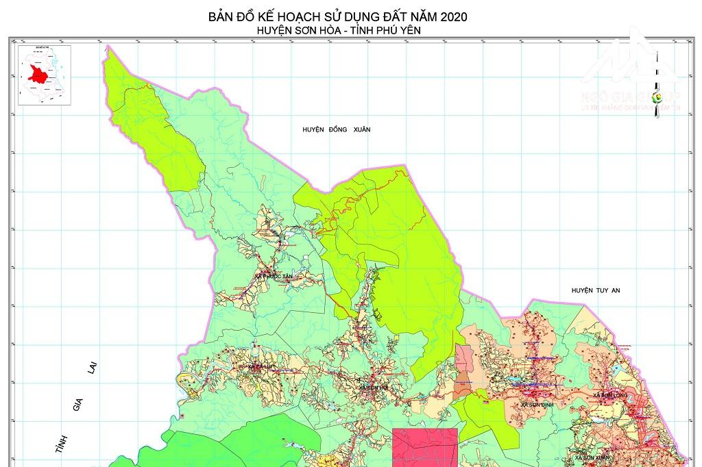 Bản đồ quy hoạch huyện Sơn Hòa, Phú Yên
