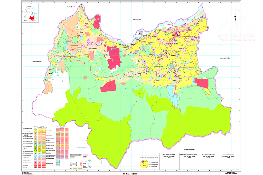Bản đồ quy hoạch Huyên Tây Hòa, Phú Yên