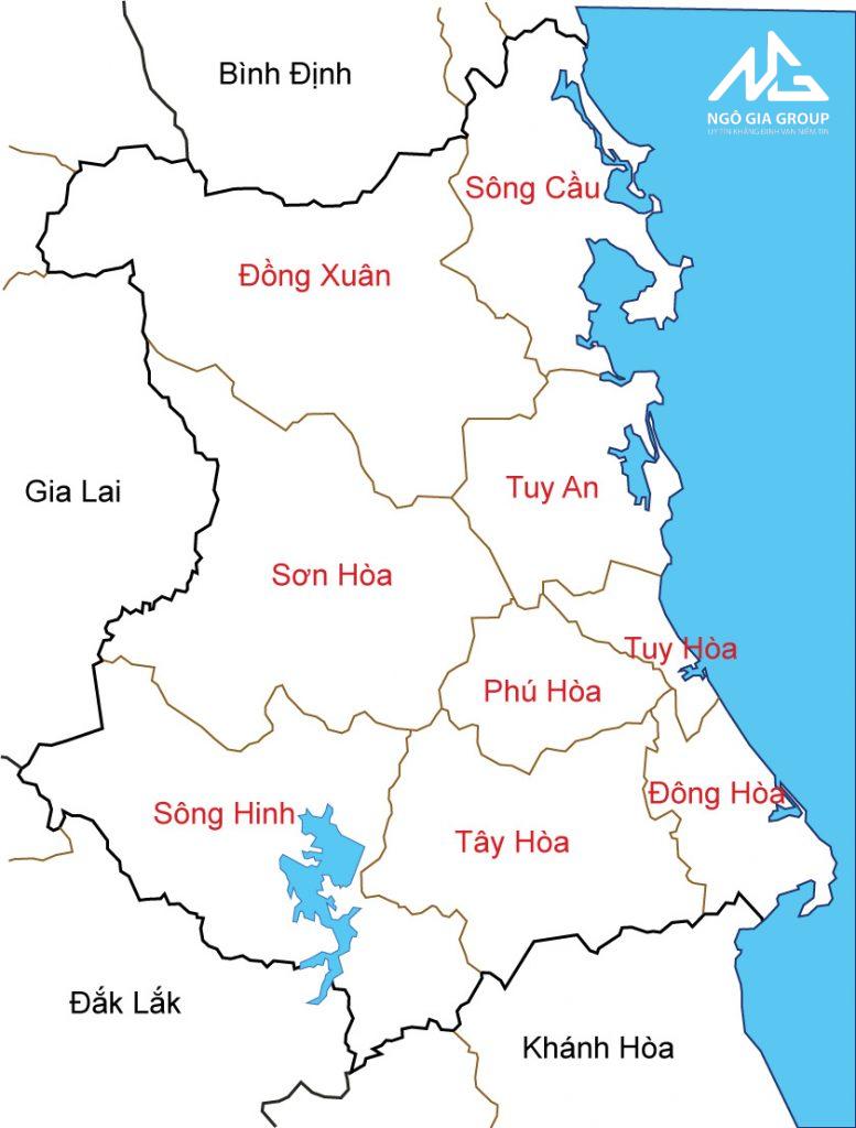 Vị trí Huyện Sơn Hòa, Tỉnh Phú Yên 