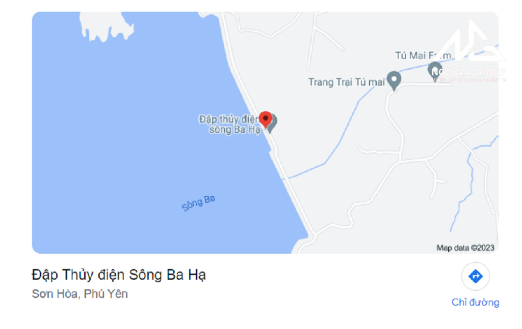 Vị trí Đập thủy điện sông Ba Hạ Phú Yên