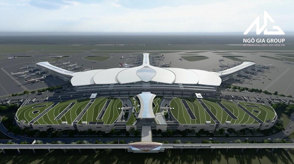 Phối cảnh tổng thể nhà ga sân bay Long Thành khi hoàn thành